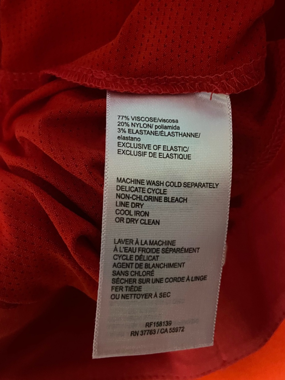 Rafaella Vibrant Red Mini Skirt with Silver Logo Accent - Picture 5 of 9